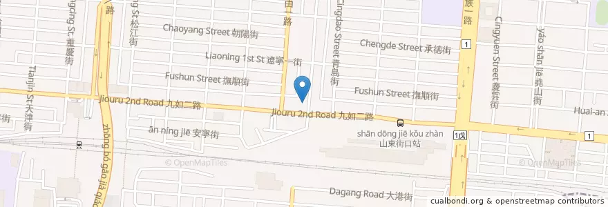 Mapa de ubicacion de 華南商業銀行 en Tayvan, Kaohsiung, 三民區.