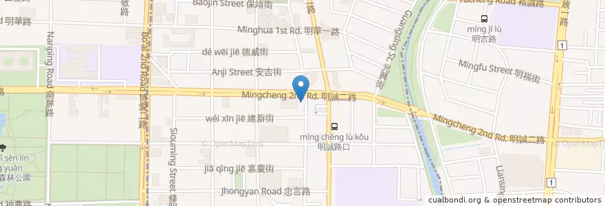 Mapa de ubicacion de 元大商業銀行 en 臺灣, 高雄市, 三民區, 左營區.