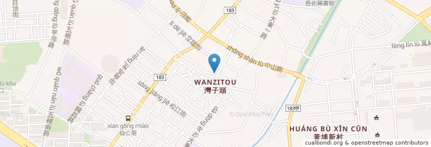 Mapa de ubicacion de 合作金庫商業銀行 en Taiwán, Kaohsiung, 鳳山區.