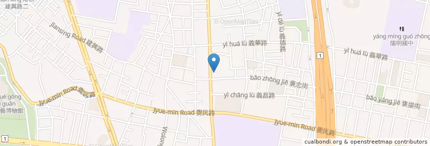 Mapa de ubicacion de 國泰世華商業銀行 en 타이완, 가오슝시, 싼민구.