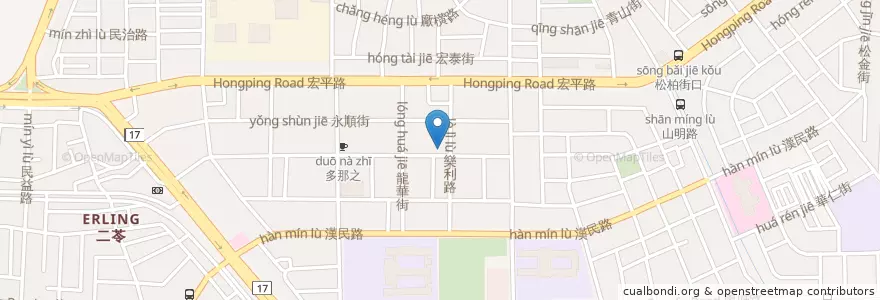 Mapa de ubicacion de 玉山商業銀行 en Tayvan, Kaohsiung, 小港區.