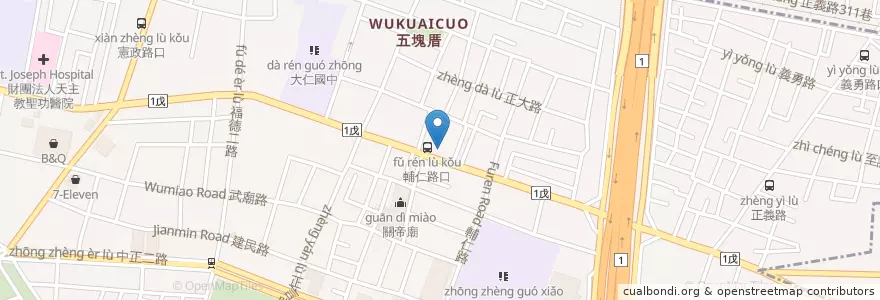 Mapa de ubicacion de 永豐商業銀行 en تايوان, كاوهسيونغ, 苓雅區.