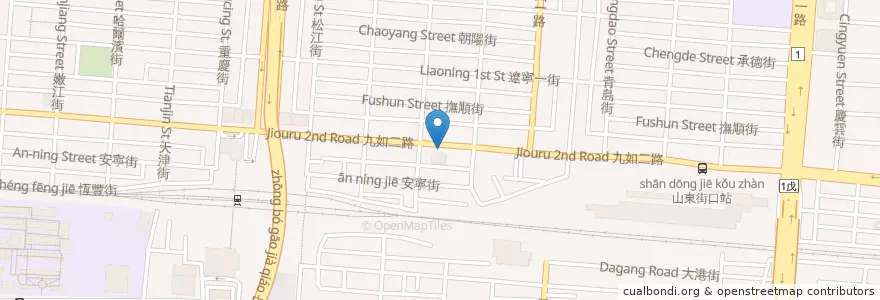 Mapa de ubicacion de 臺灣中小企業銀行 en تايوان, كاوهسيونغ, 三民區.