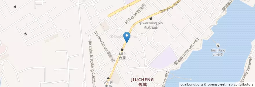 Mapa de ubicacion de 陽信商業銀行 en Taiwan, Kaohsiung, Zuoying.