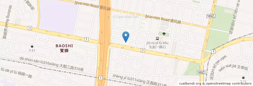 Mapa de ubicacion de 陽信商業銀行 en Taïwan, Kaohsiung.