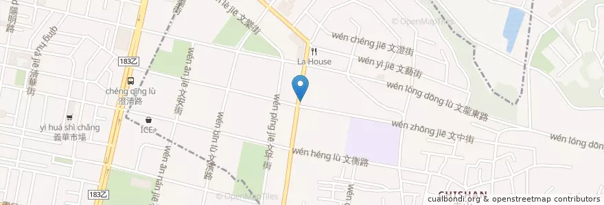 Mapa de ubicacion de 高雄銀行 en 台湾, 高雄市, 鳳山区.
