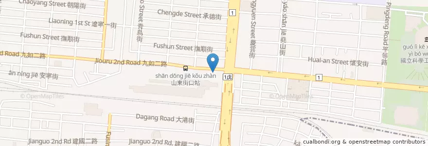 Mapa de ubicacion de 彰化商業銀行 en Taiwan, Kaohsiung, Sanmin District.