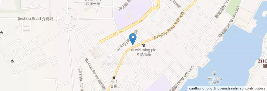 Mapa de ubicacion de 元大商業銀行 en 臺灣, 高雄市, 左營區.