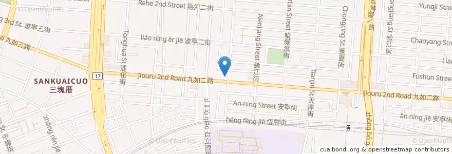 Mapa de ubicacion de 兆豐國際商業銀行 en Taïwan, Kaohsiung, 三民區.