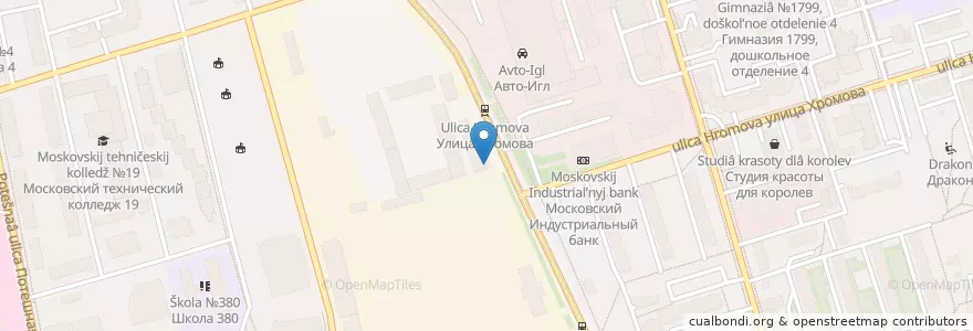 Mapa de ubicacion de Amerigo's Pizza en 俄罗斯/俄羅斯, Центральный Федеральный Округ, Москва, Восточный Административный Округ, Район Преображенское.