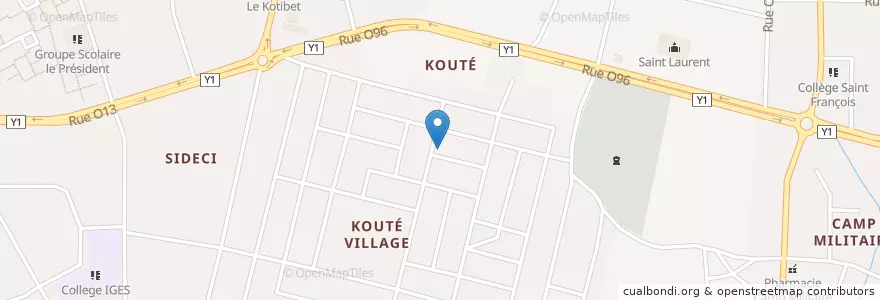 Mapa de ubicacion de École privée Sainte Sephora en Costa De Marfil, Abiyán, Yopougon.