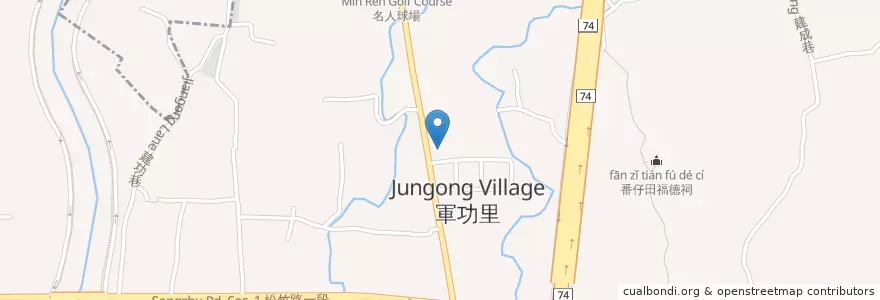 Mapa de ubicacion de 全國加油站 en Taïwan, Taichung, 北屯區.