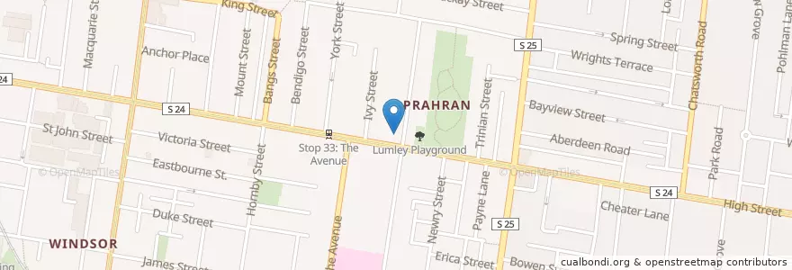 Mapa de ubicacion de High Street Early Learning Centre en Australië, Victoria, City Of Stonnington.
