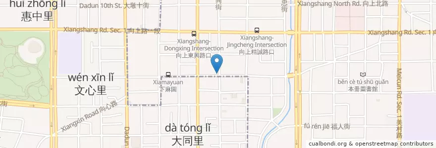 Mapa de ubicacion de 陽信商業銀行 en Tayvan, Taichung.