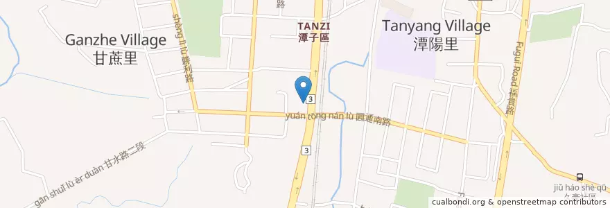 Mapa de ubicacion de 臺灣中小企業銀行 en Taiwan, Taichung, 潭子區.
