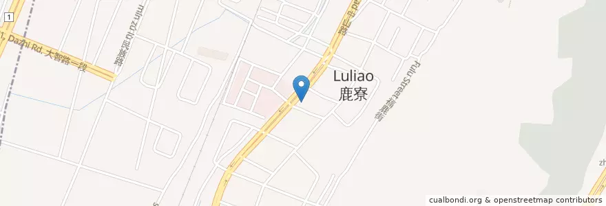 Mapa de ubicacion de 玉山商業銀行 en Taiwan, Taichung, Shalu District.