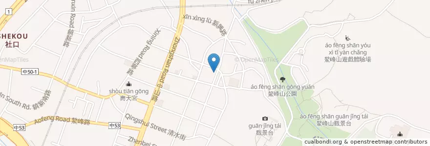 Mapa de ubicacion de 第一商業銀行 en 臺灣, 臺中市, 清水區.