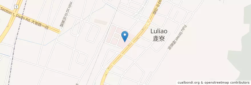 Mapa de ubicacion de 元大商業銀行 en تايوان, تاي شانغ, 沙鹿區.