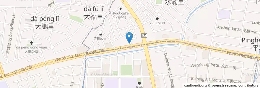 Mapa de ubicacion de Bank SinoPac en Taiwan, Taichung, Beitun District.