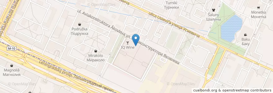 Mapa de ubicacion de Кулинарная лавка братьев Караваевых en Russie, District Fédéral Central, Moscou, Северный Административный Округ, Район Аэропорт.