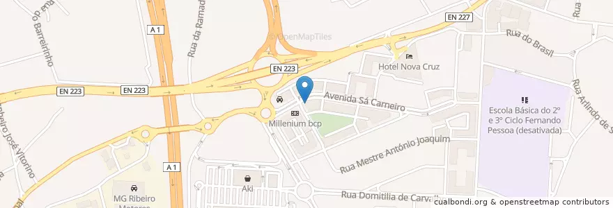 Mapa de ubicacion de Amor Mio Gelato Artigianale en ポルトガル, Aveiro, ノルテ, Área Metropolitana Do Porto, Santa Maria Da Feira, Santa Maria Da Feira, Travanca, Sanfins E Espargo.