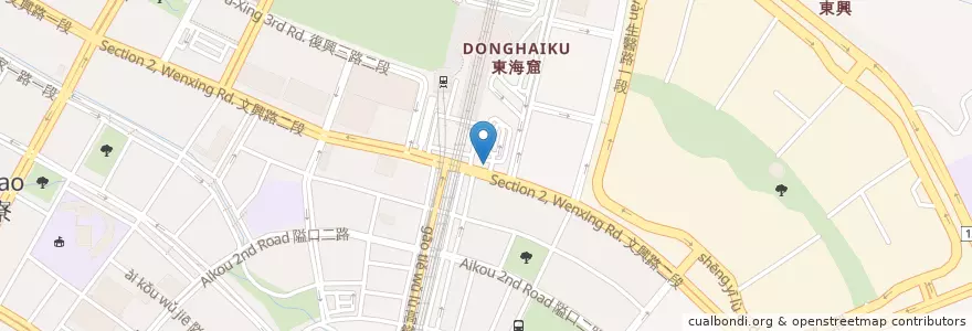 Mapa de ubicacion de 自動收費機 en Taiwán, Provincia De Taiwán, Condado De Hsinchu, 竹北市.