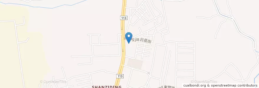 Mapa de ubicacion de 臺灣土地銀行 en تايوان, تاو يوان, 平鎮區.