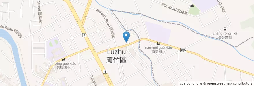 Mapa de ubicacion de 合作金庫商業銀行 en Taiwan, 桃園市, 蘆竹區.