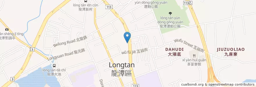 Mapa de ubicacion de 台新國際商業銀行 en 臺灣, 桃園市, 龍潭區.