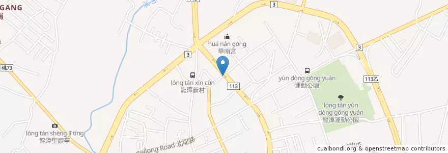 Mapa de ubicacion de 第一商業銀行 en 臺灣, 桃園市, 龍潭區.