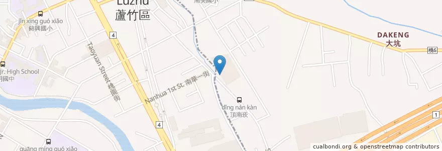 Mapa de ubicacion de 上海商業儲蓄銀行 en 台湾, 桃園市.