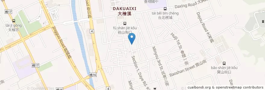 Mapa de ubicacion de 聯邦商業銀行 en Тайвань, Таоюань, 桃園區.