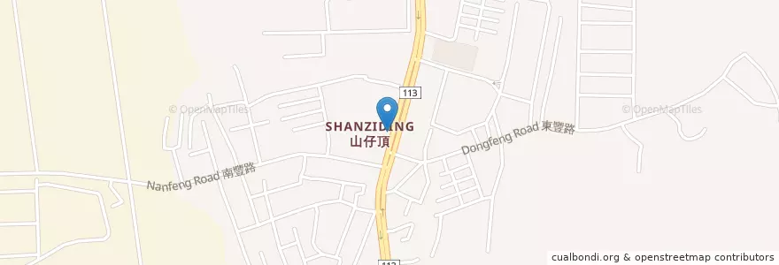 Mapa de ubicacion de 渣打國際商業銀行 en Taiwán, Taoyuan, 平鎮區.