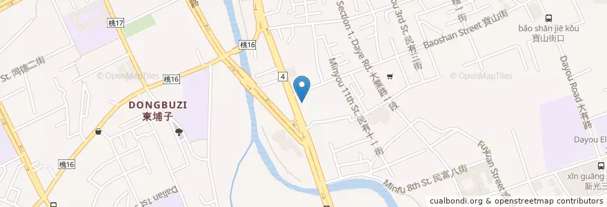 Mapa de ubicacion de 永豐商業銀行 en 台湾, 桃園市, 桃園区.