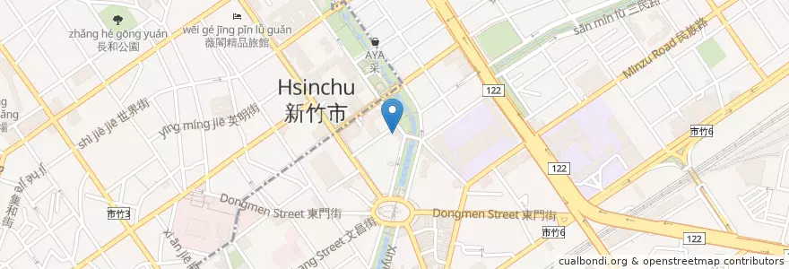 Mapa de ubicacion de J9 Bistro en Taiwan, Taiwan Province, Hsinchu, East District.