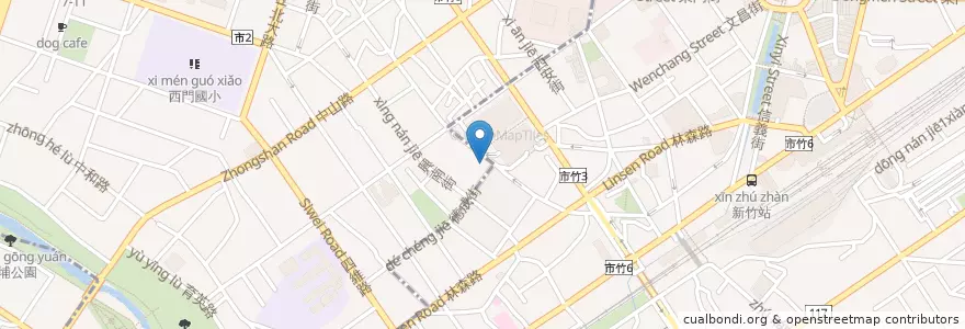 Mapa de ubicacion de #Bingu en Taiwan, 臺灣省, Hsinchu.