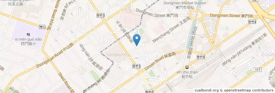 Mapa de ubicacion de K More en 台湾, 台湾省, 新竹市.