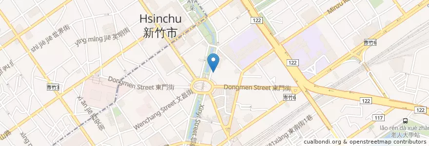 Mapa de ubicacion de The Park en 台湾, 台湾省, 新竹市, 東区.