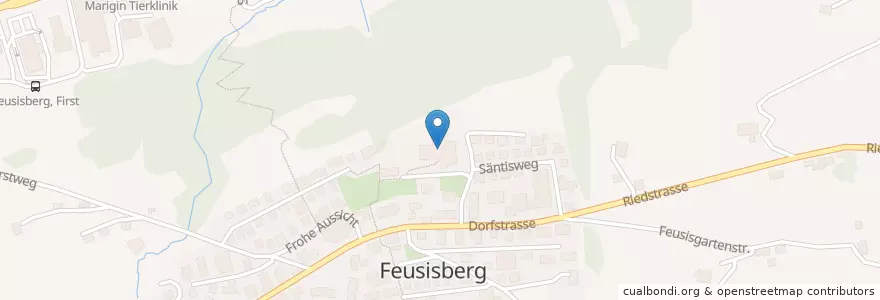 Mapa de ubicacion de Schulhaus Feusiberg en Швейцария, Швиц, Höfe, Feusisberg.
