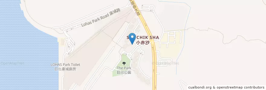 Mapa de ubicacion de 康城青年空間 LOHAS Youth S.P.O.T. en Cina, Guangdong, Hong Kong, Nuovi Territori, 西貢區 Sai Kung District.