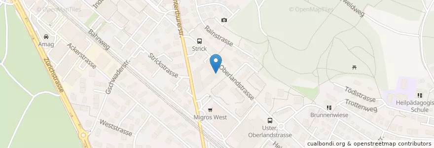 Mapa de ubicacion de Alters- und Pflegezentrum Neuwies Im Lichthof en Svizzera, Zurigo, Bezirk Uster, Uster.