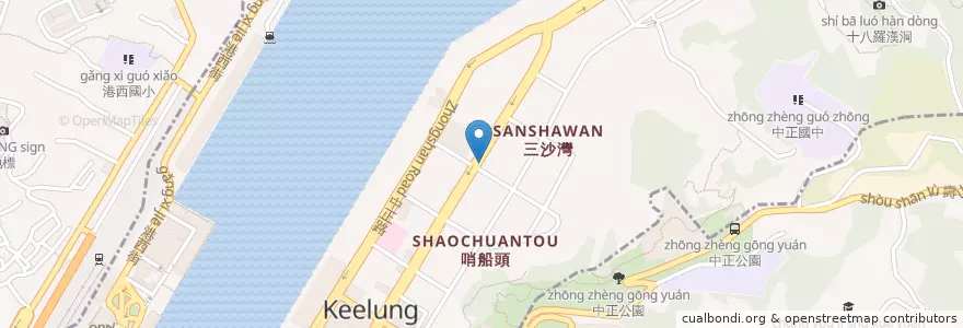 Mapa de ubicacion de 玉山商業銀行 en 타이완.
