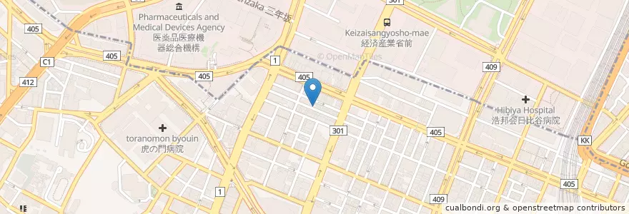 Mapa de ubicacion de とりやす en 일본, 도쿄도, 미나토.