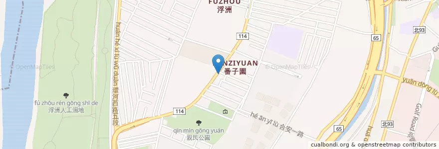 Mapa de ubicacion de 板信商業銀行 en Taiwan, New Taipei, Banqiao District.