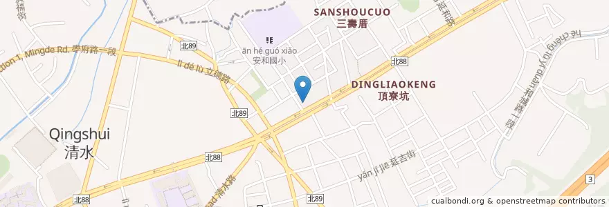Mapa de ubicacion de 陽信商業銀行 en 臺灣, 新北市, 土城區.