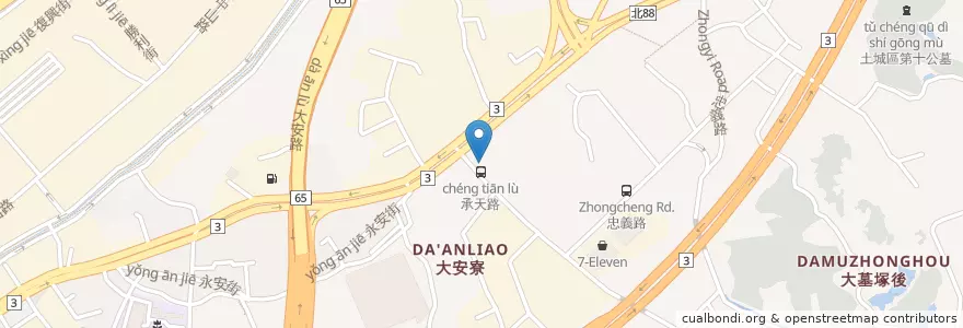 Mapa de ubicacion de 聯邦商業銀行 en Tayvan, 新北市, 土城區.