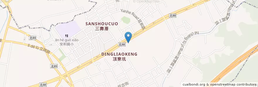 Mapa de ubicacion de 永豐商業銀行 en Taiwan, Neu-Taipeh, Tucheng.