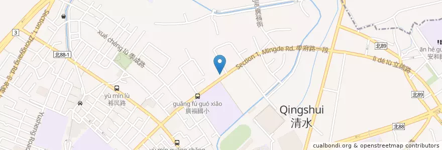 Mapa de ubicacion de 永豐商業銀行 en تايوان, تايبيه الجديدة, 土城區.