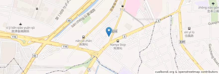 Mapa de ubicacion de 遠東國際商業銀行 en Taiwan, New Taipei, Banqiao District.