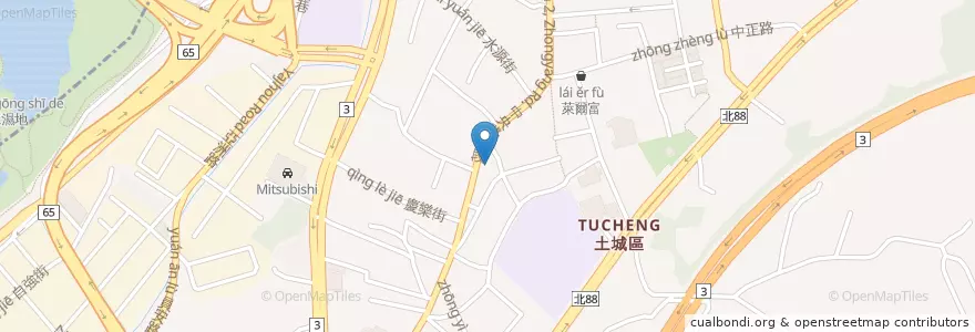 Mapa de ubicacion de 永豐商業銀行 en Taïwan, Nouveau Taipei, 土城區.